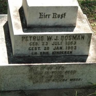 BOSMAN Petrus W.J. 1863-1902