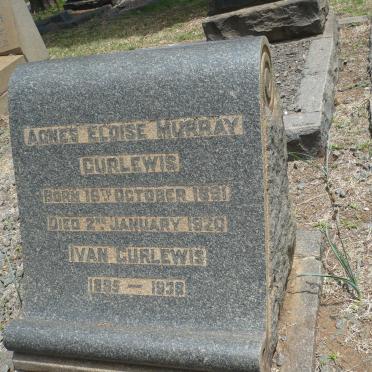 CURLEWIS Ivan 1895-1938 &amp; Agnes Eloise Murray 1891-1920
