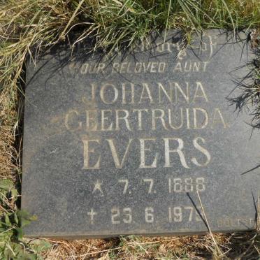 EVERS Johanna Geertruida 1888-1979