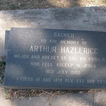 HAZELRIGG Arthur -1880