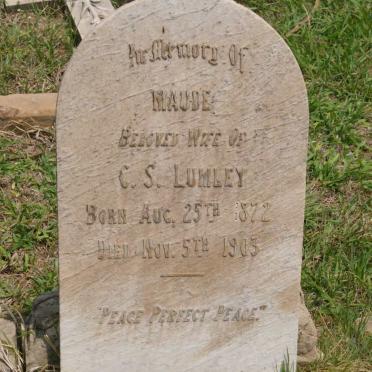 LUMLEY Maude 1872-1903