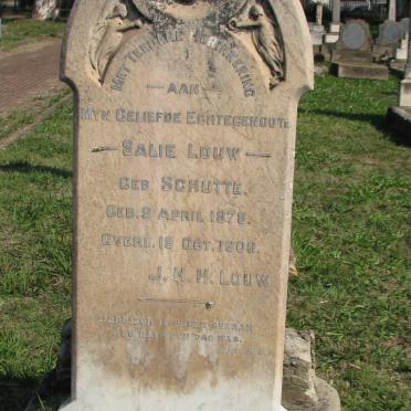 LOUW Salie nee SCHUTTE 1879-1909