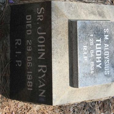 TUOHY Aloysius -1934 :: RYAN John -1981