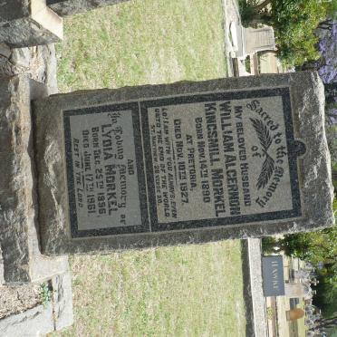 MORKEL William Algernon Kingsmill 1890-1927 &amp; Lydia 1896-1951