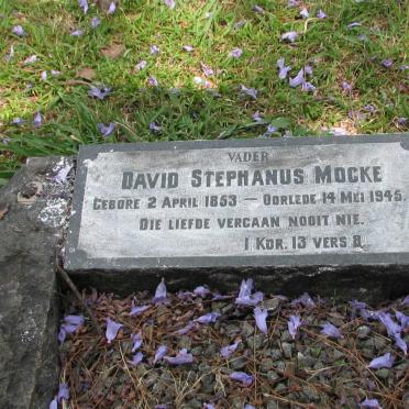 MOCKE David Stephanus 1853-1945