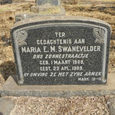 SWANEVELDER Maria E.M. 1909-1909