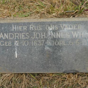 WHITE Andries Johannes 1837-1901