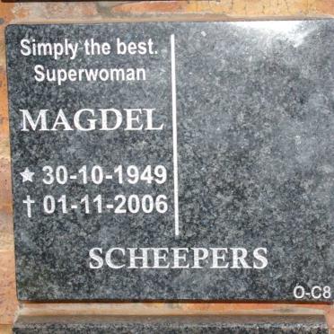 SCHEEPERS Magdel 1949-2006