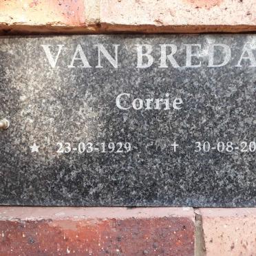 BREDA Corrie, van 1929-2015