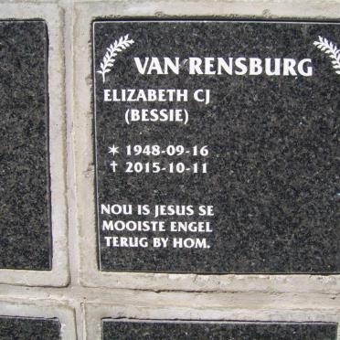 RENSBURG Elizabeth C.J., van 1948-2015