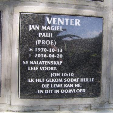 VENTER Jan Magiel Paul 1970-2016