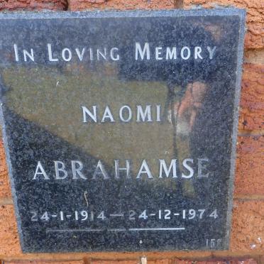 ABRAHAMSE Naomi 1914-1974