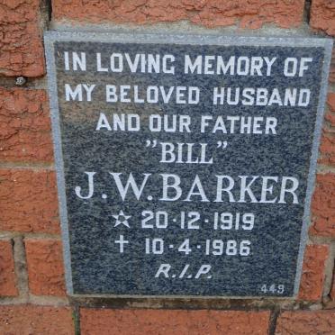 BARKER J.W. 1919-1986