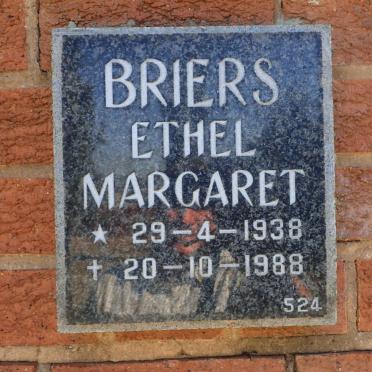 BRIERS Ethel Margaret 1938-1988