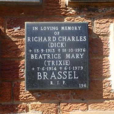 BRASSEL Richard Charles 1913-1976 &amp; Beatrice Mary 1914-1979