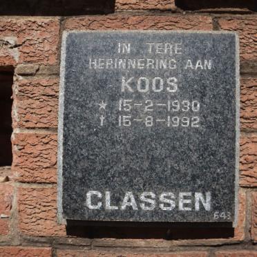 CLASSEN Koos 1930-1992
