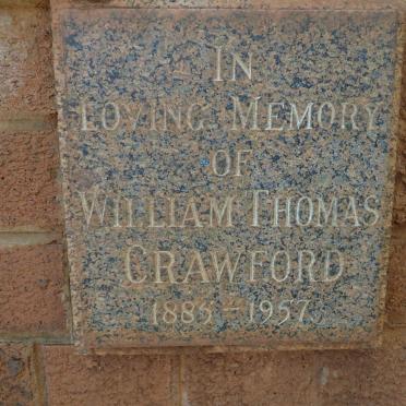 CRAWFORD William Thomas 1885-1957