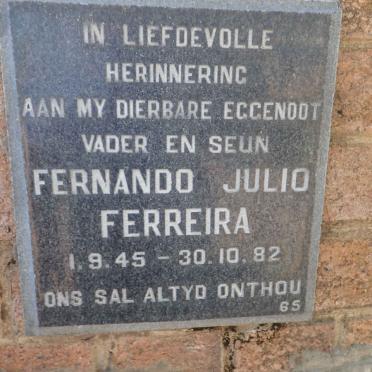 FERREIRA Fernando Julio 1945-1982