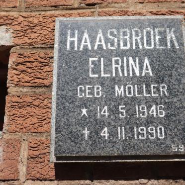 HAASBROEK Elrina nee MOLLER 1946-1990