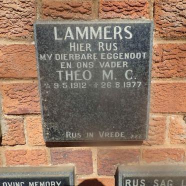 LAMMERS Theo M.C. 1912-1977