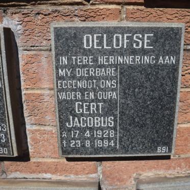 OELOFSE Gert Jacobus 1928-1994