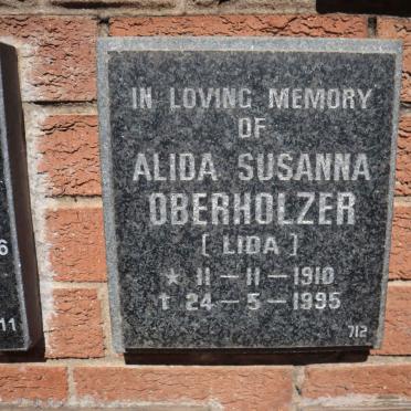 OBERHOLZER Alida Susanna 1910-1995