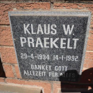 PRAEKELT Klaus W. 1934-1992