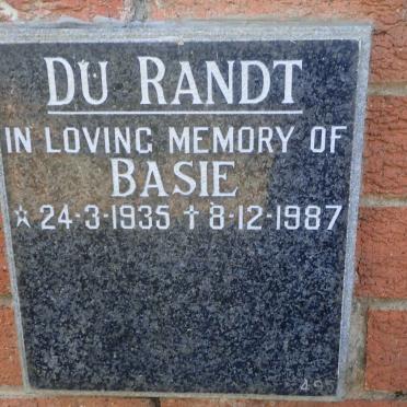 RANDT Basie, du 1935-1987