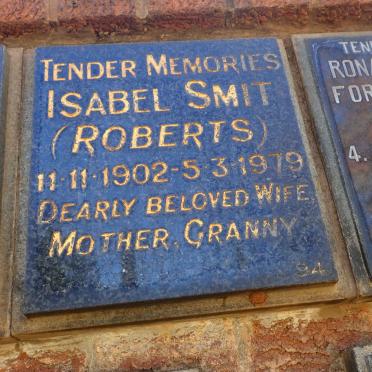 SMIT Isabel nee ROBERTS 1902-1979