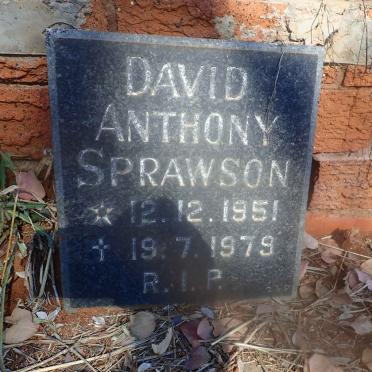 SPRAWSON David Anthony 1951-1979