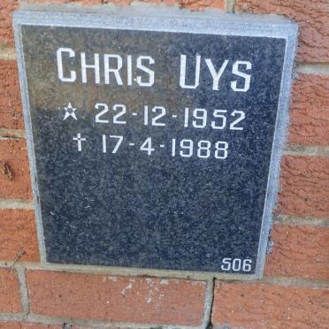 UYS Chris 1952-1988
