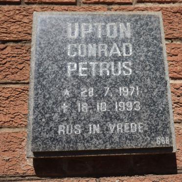 UPTON Conrad Petrus 1971-1993