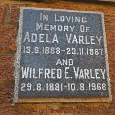VARLEY Wilfred E. 1881-1968 &amp; Adela 1888-1967