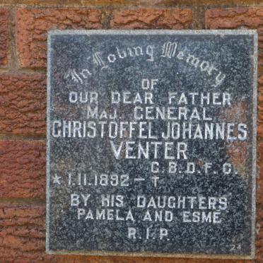 VENTER Christoffel Johannes 1892-