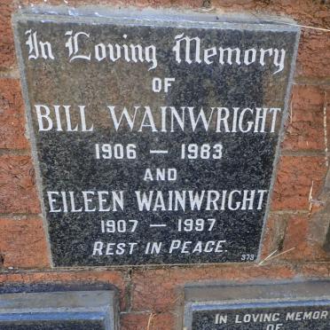 WAINWRIGHT Bill 1906-1983 &amp; Eileen 1907-1997
