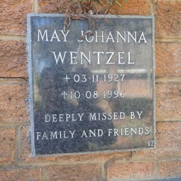 WENTZEL May Johanna 1927-1996