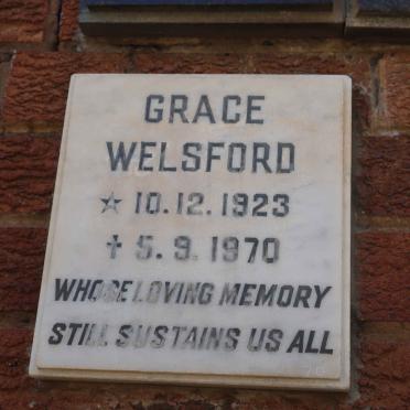 WELSFORD Grace 1923-1970