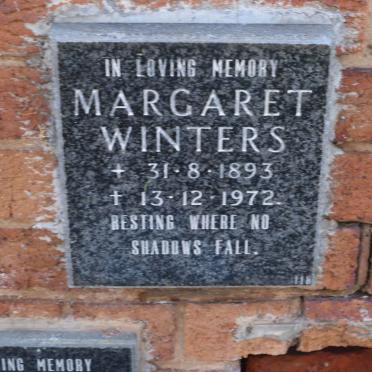 WINTERS Margaret 1893-1972