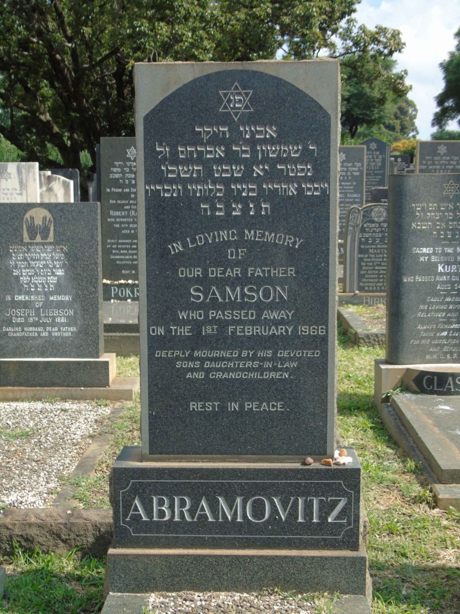 ABRAMOVITZ Samson -1966