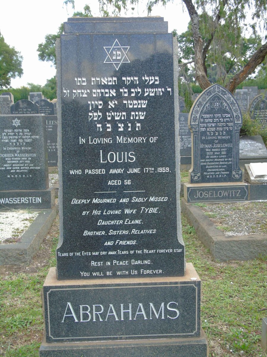 ABRAHAMS Louis -1959