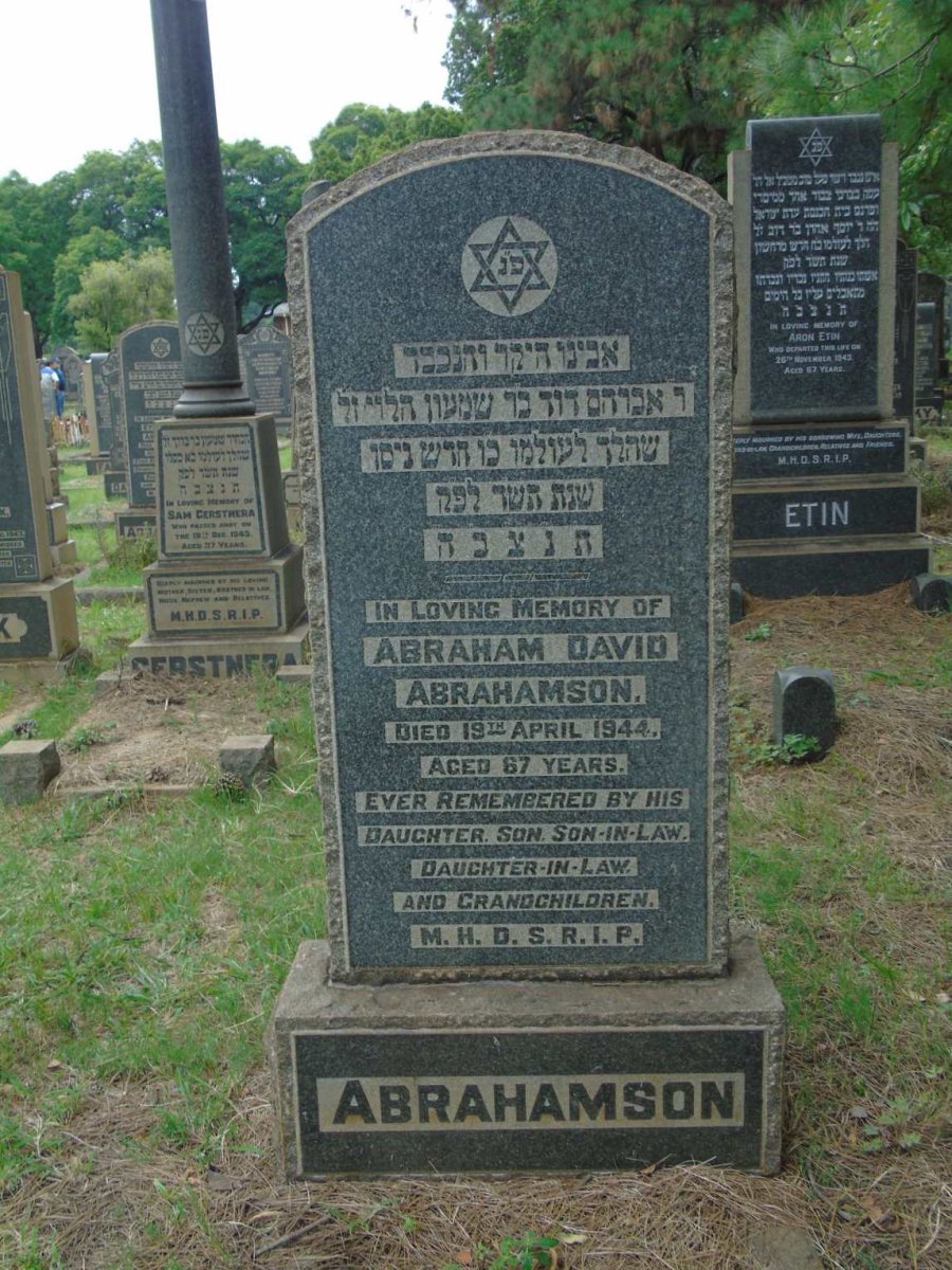 ABRAHAMSON Abraham David -1944