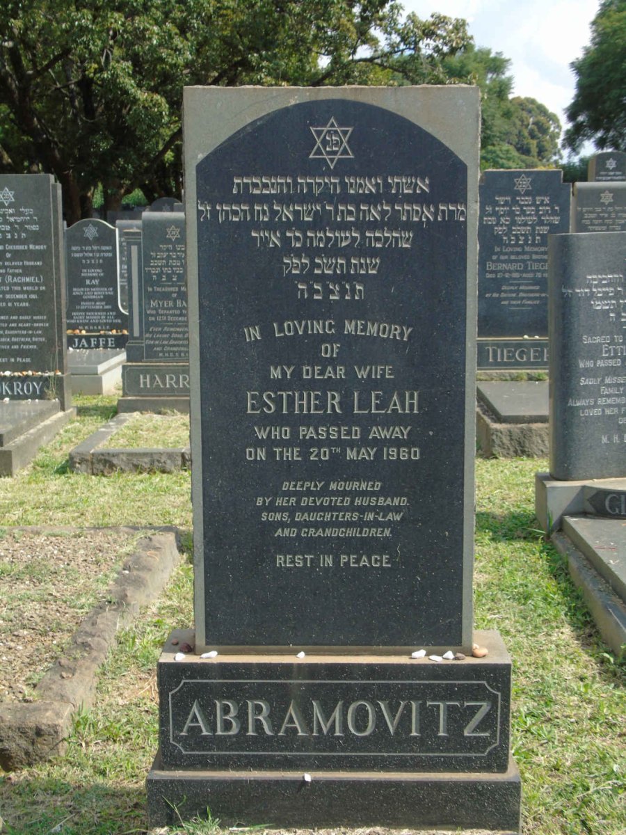 ABRAMOVITZ Esther Leah -1960