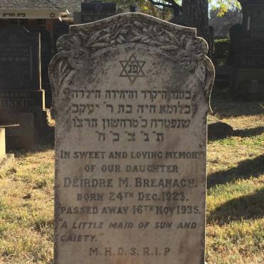 BREANACH Deirdre M. 1923-1935