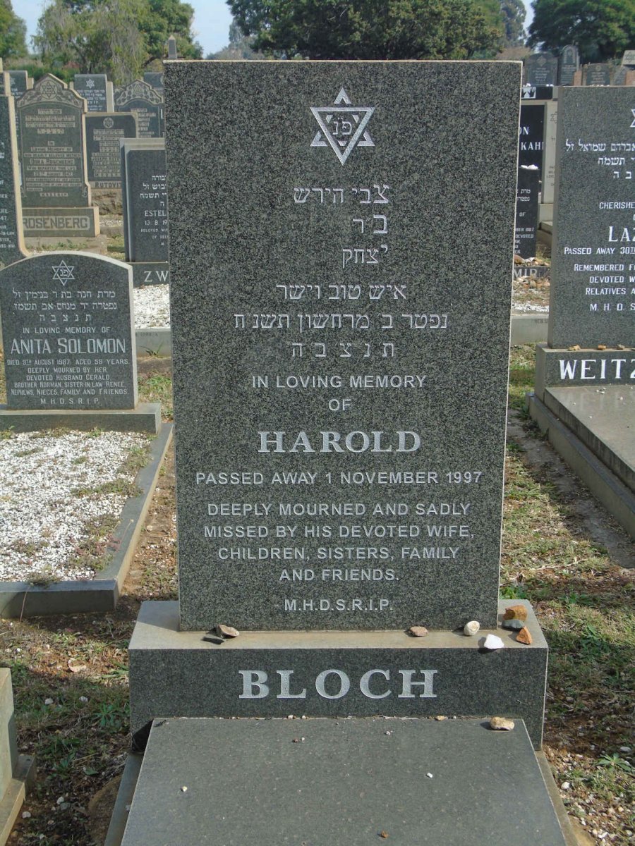 BLOCH Harold -1997