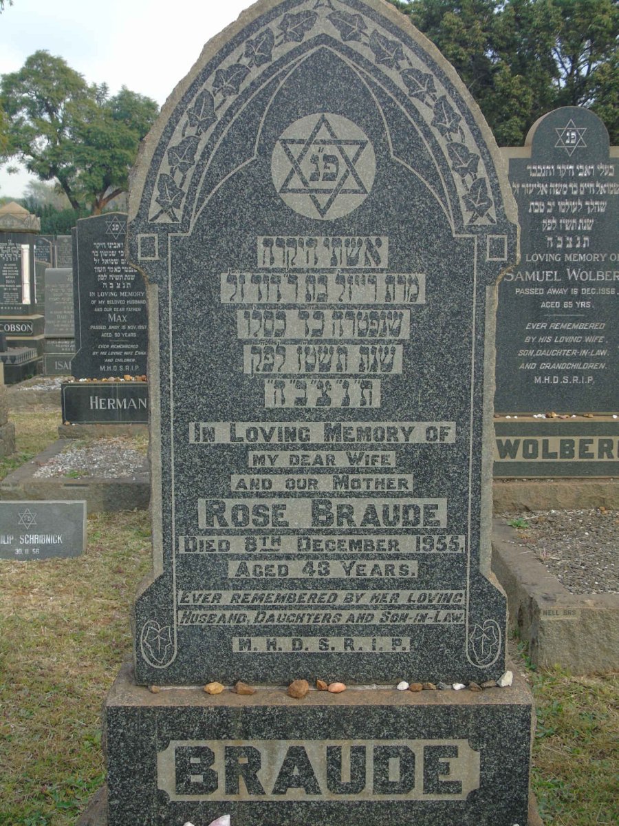 BRAUDE Rose -1955