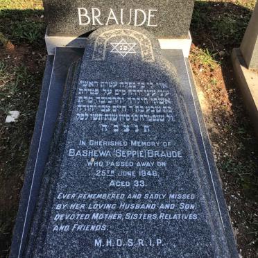 BRAUDE Bashewa -1946