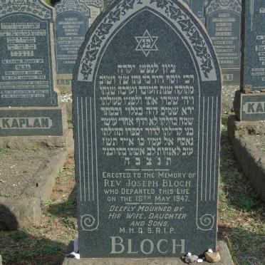 BLOCH Joseph -1947