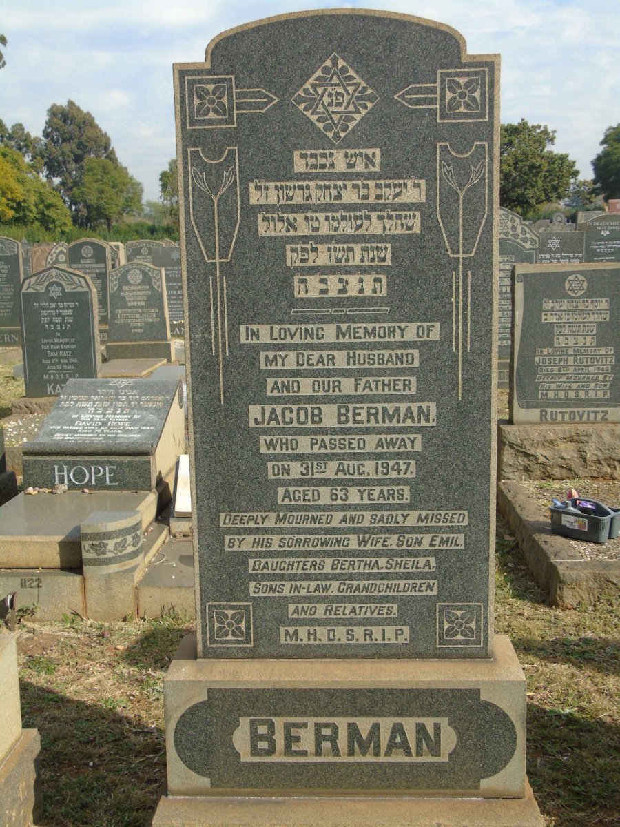 BERMAN Jacob -1947