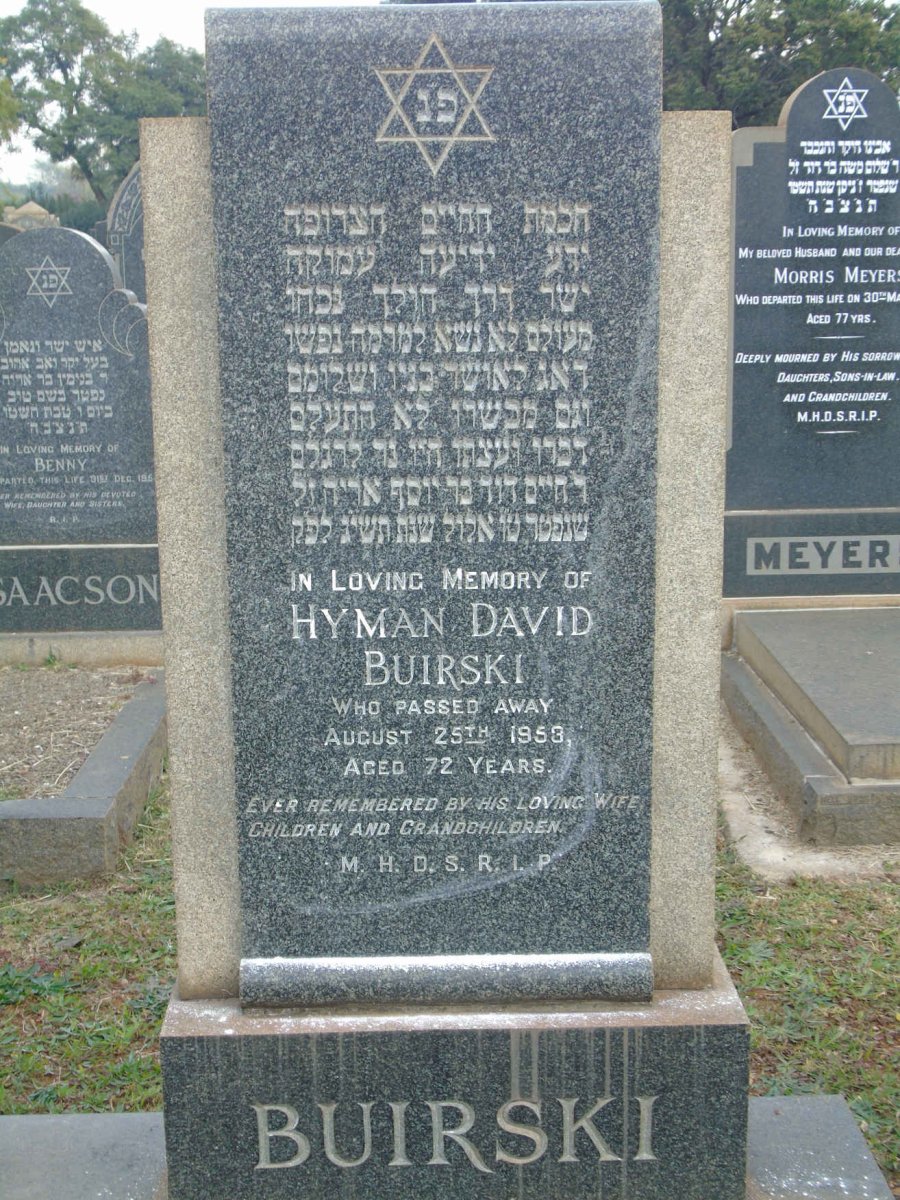 BUIRSKI Hyman David -1953