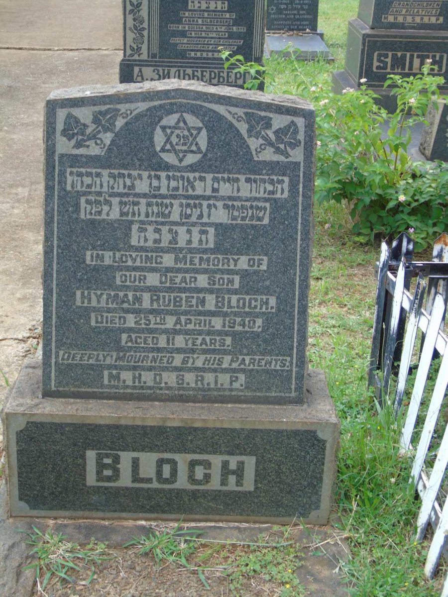 BLOCH Hyman Ruben -1940